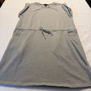 Sociology Women’s Grey Knit Dress XL: pockets & muscle sleeves